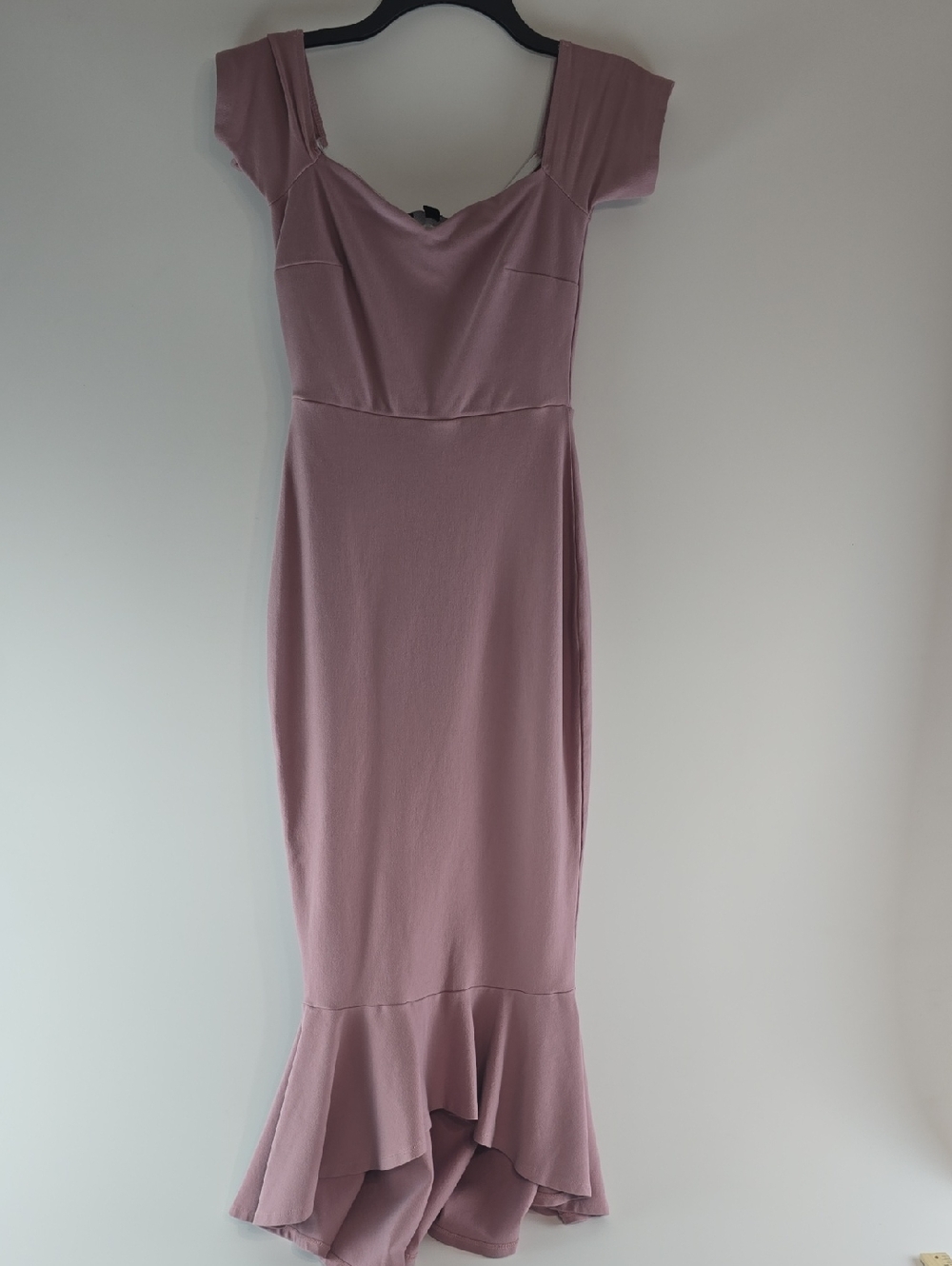 Lulu's Dusty Mauve Mermaid Midi Dress